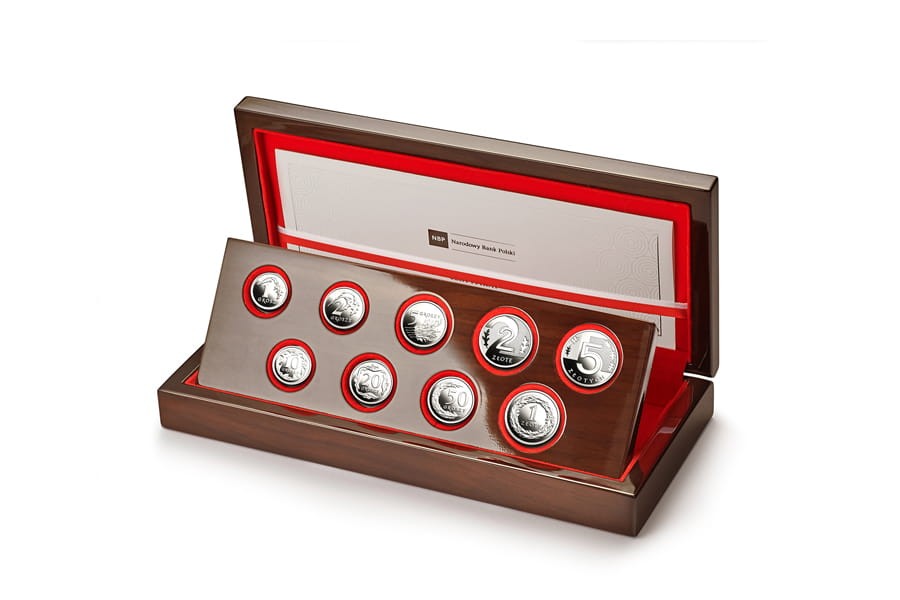 100 lat złotego - zestaw srebrnych monet - 2019 r.