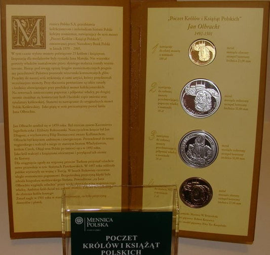 Zestaw: JAN OLBRACHT - mosiądz