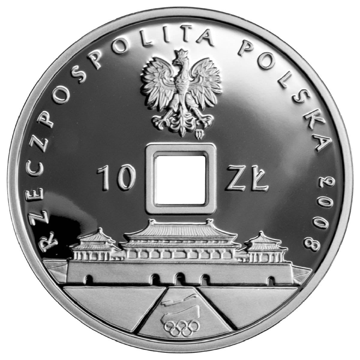 10 zł / 2008 r. - Olimpiada – Pekin 2008 (z otworem)