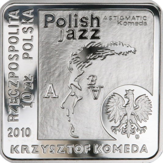 10 zł / 2010 r. - Krzysztof Komeda (kwadrat)