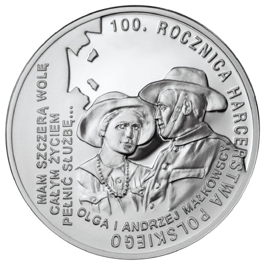 10 zł / 2010 r. - 100. rocznica Harcerstwa Polskiego