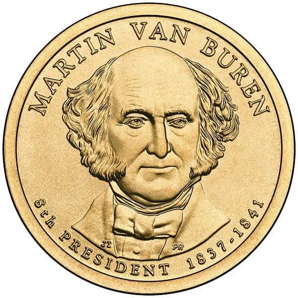 Prezydenci USA - 1$ / 2008 r. - Martin Van Buren (nr 8)