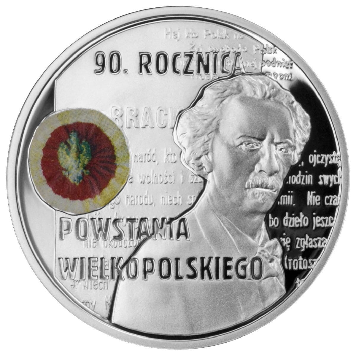 10 zł / 2008 r. - 90. rocznica Powstania Wielkopolskiego / I. J. Paderewski