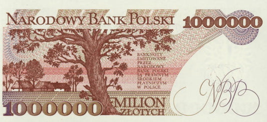 POLSKA Banknot 1.000.000 zł / 1991 r. X - seria E
