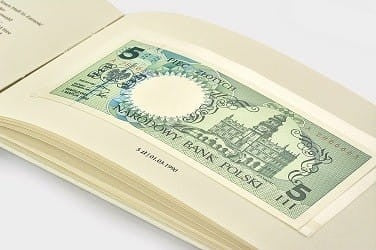 Zestaw 9 banknotów: "Miasta Polskie" - w albumie