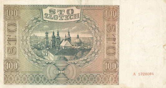 POLSKA Banknot 100 zł / 1941 r. X - seria A