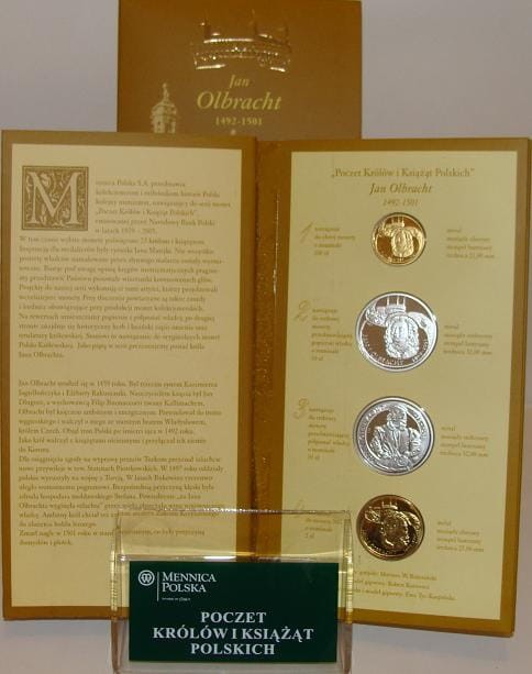 Zestaw: JAN OLBRACHT - mosiądz