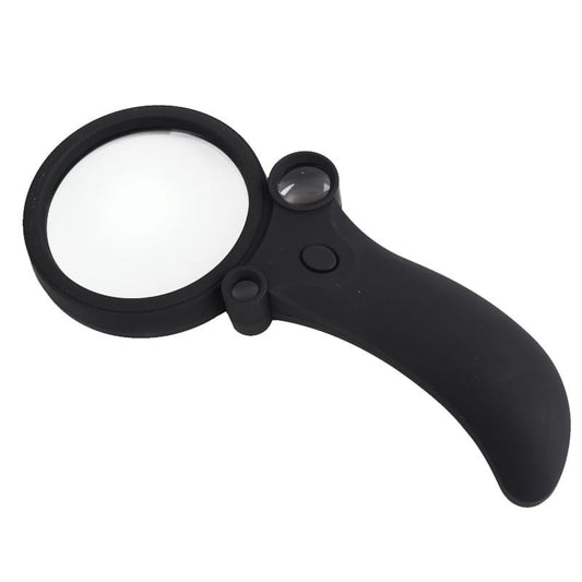 Lupa - 3 w 1 z podświetleniem: 4xLED + UV