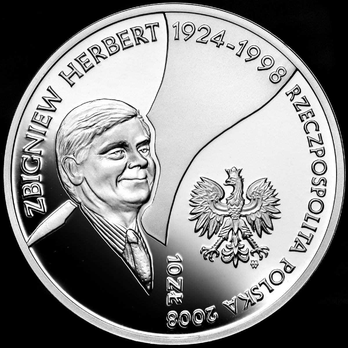 10 zł / 2008 r. - Zbigniew Herbert