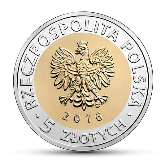 POLSKA 5 zł / 2016 r. - Księży Młyn w Łodzi
