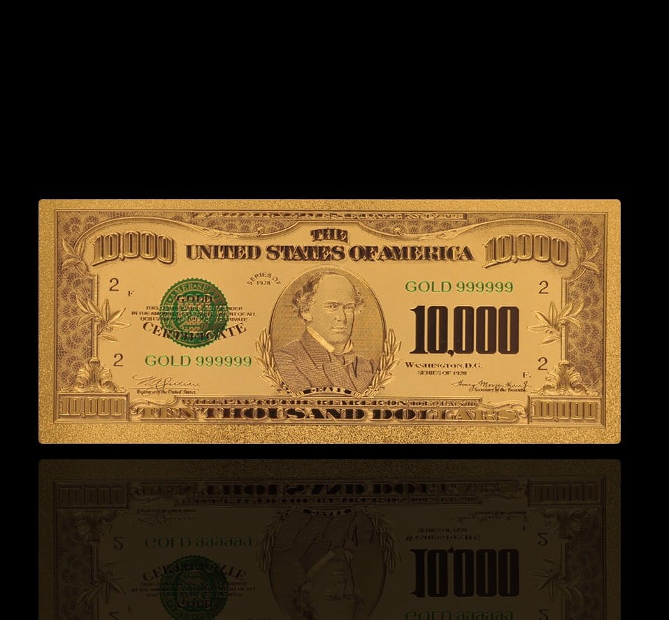 USA: Banknot złocony 10.000$ - DZIESIĘĆ TYSIĘCY dolarów /1928