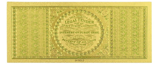 USA: Banknot złocony 100$ - STO dolarów /1863