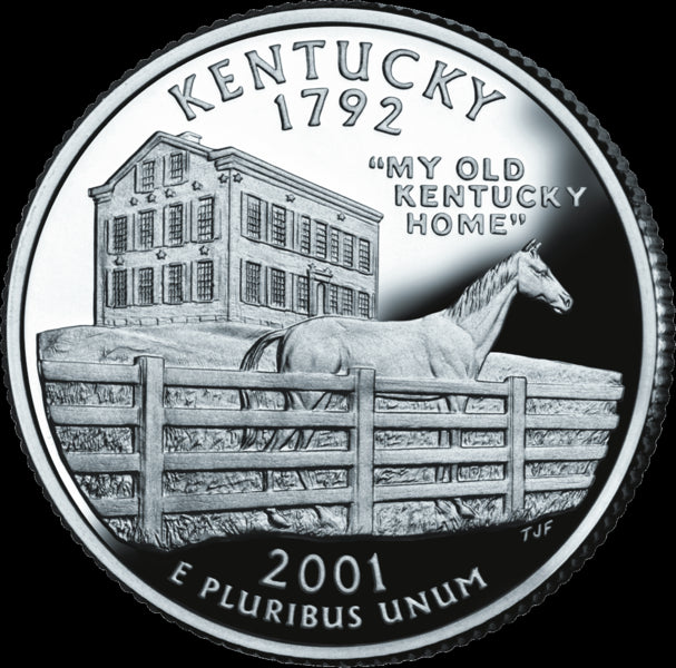 USA: 25 Centów / 2001 r. - Kentucky (nr 15)