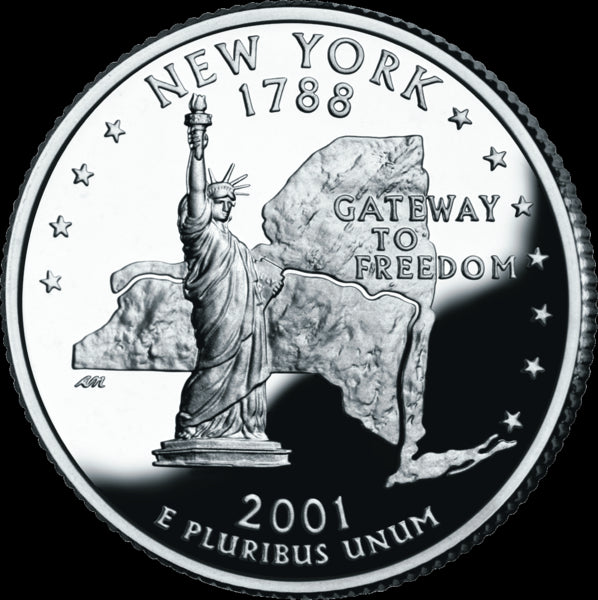 USA: 25 Centów / 2001 r. - Nowy Jork (nr 11)