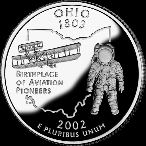 USA: 25 Centów / 2002 r. - Ohio (nr 17)