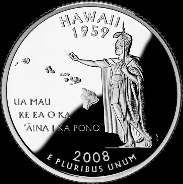 USA: 25 Centów / 2008 r. - Hawaje (nr 50)