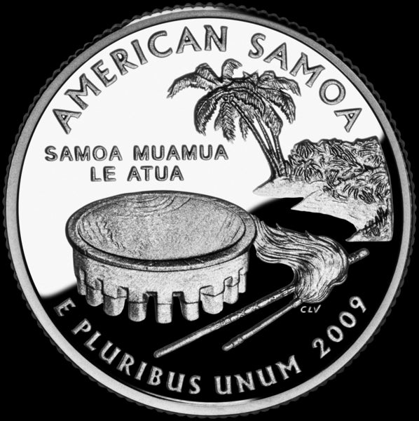 USA: 25 Centów / 2009 r. - Samoa Amerykańskie (nr 54)