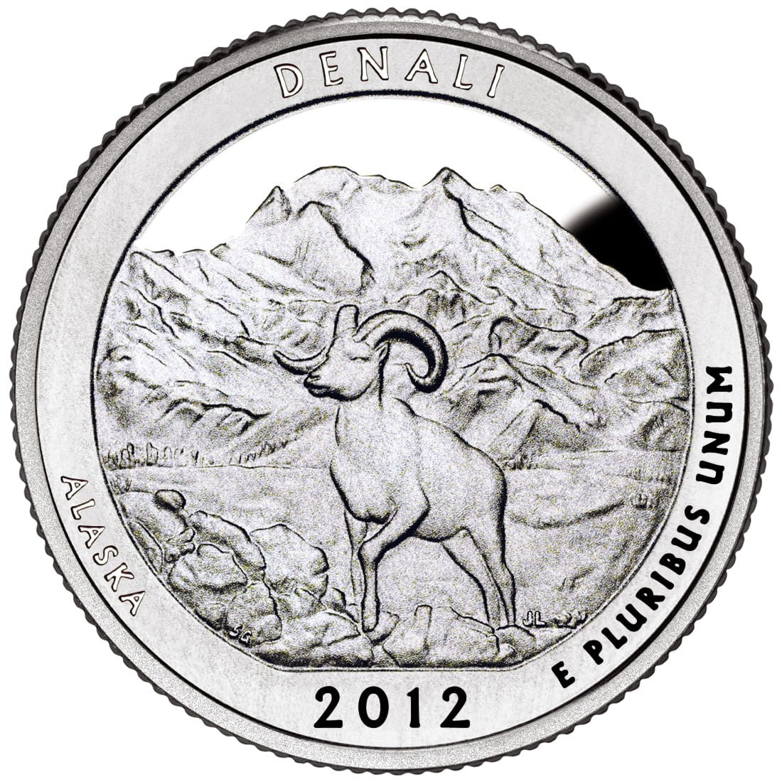 USA: 25 Centów / 2012 r. - Park Narodowy Denali (nr 15)