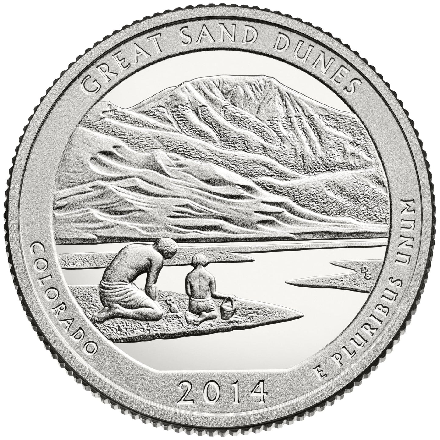 USA: 25 Centów / 2014 r. - Park Narodowy Great Sand Dunes (nr 24)