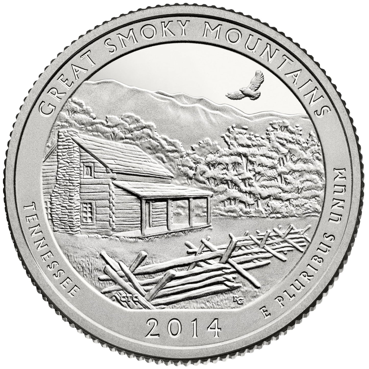 USA: 25 Centów / 2014 r. - Park Narodowy Great Smoky Mountains (nr 21)
