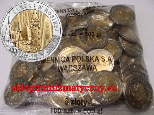 Woreczek - 100 sztuk: 5 zł / 2022 r - Zamek w Mosznej