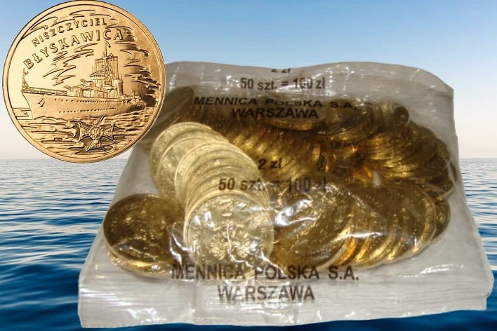 Woreczek - 50 sztuk: 2 zł / 2012 r. - Niszczyciel „Błyskawica”