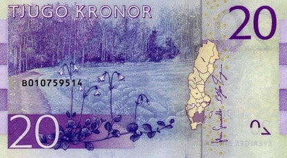 SZWECJA Banknot 20 Koron / 2015 r.