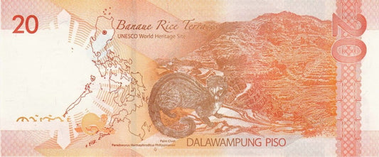 FILIPINY Banknot 20 Piso / 2014 r.