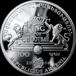 ARMENIA 100 dram / 2008 r. -  Królowie futbolu: Eusebio