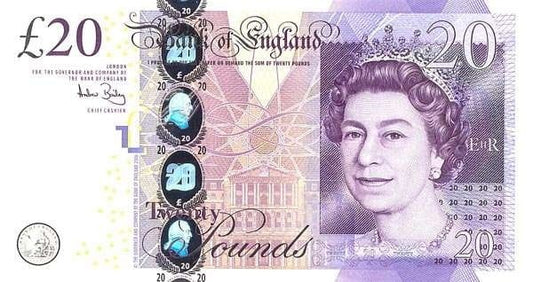 ANGLIA Banknot 20 Funtów / 2007 r.