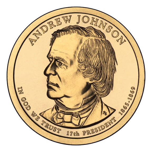 Prezydenci USA - 1$ / 2011 r. - 	Andrew Johnson  (nr 17)