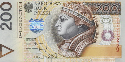 POLSKA Banknot 200 zł / 1994 r. YB
