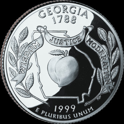 USA:  25 Centów / 1999 r. - Georgia (nr 4)