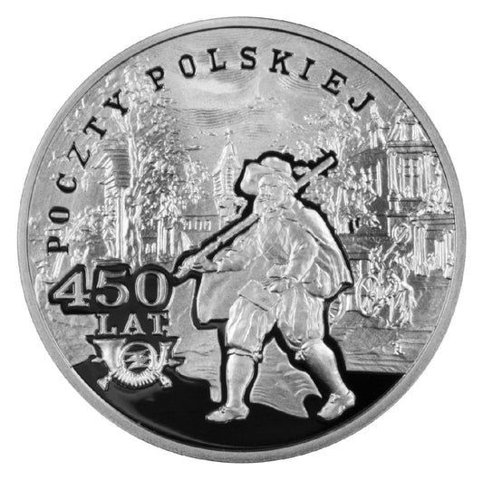10 zł / 2008 r. -  450 lat Poczty Polskiej