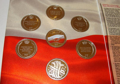 Zestaw: SYMBOLE NARODOWE POLSKI - ORDERY I ODZNACZENIA  PAŃSTWOWE