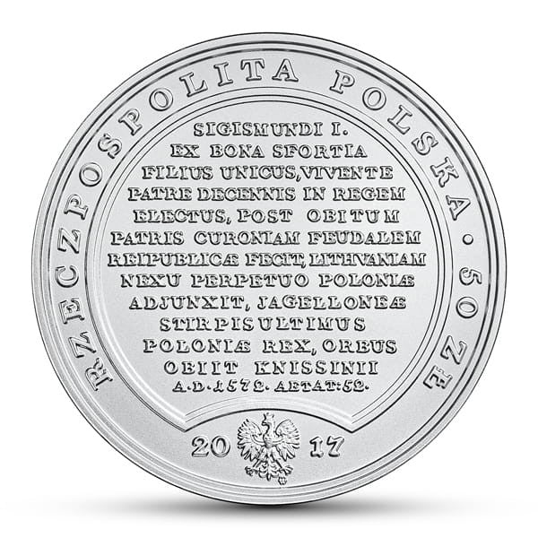 50 zł / 2017 r. -  Zygmunt II August