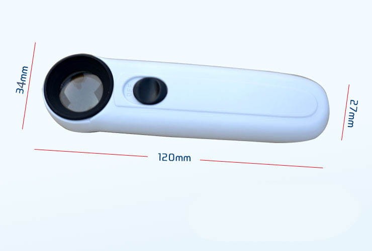 Lupa - bardzo duże powiększenie: 40x + 2 x LED