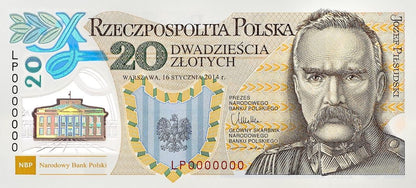 Banknot 20 zł / 2014 r. - 100. rocznica utworzenia Legionów Polskich.