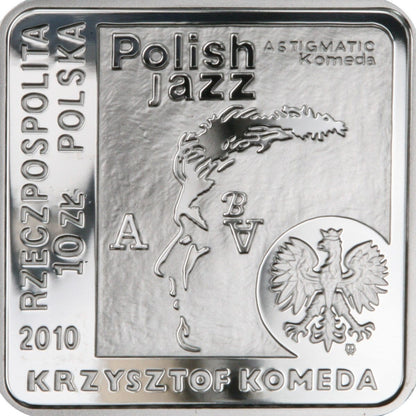 10 zł / 2010 r. - Krzysztof Komeda (kwadrat)