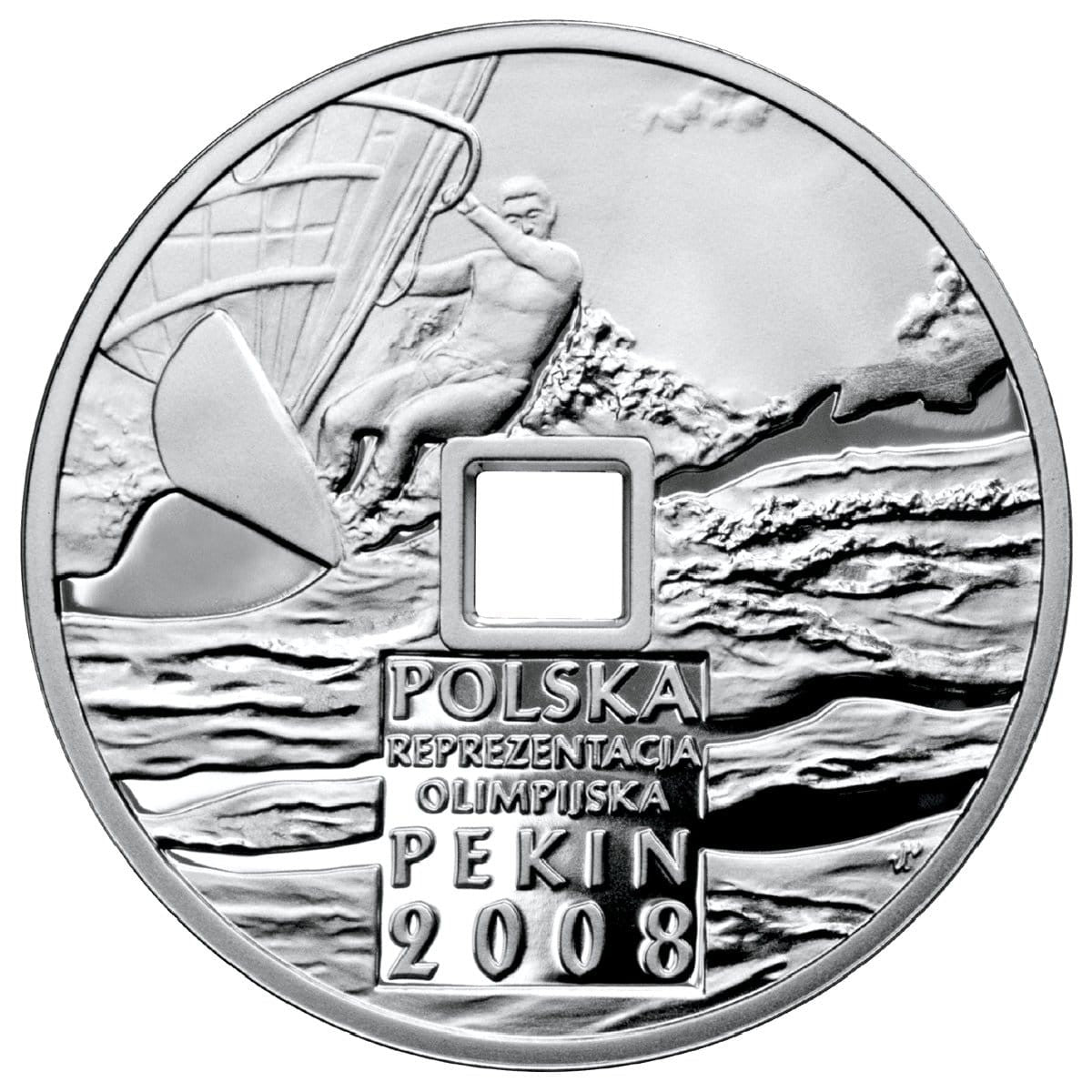 10 zł / 2008 r. -  Olimpiada – Pekin 2008 (z otworem)