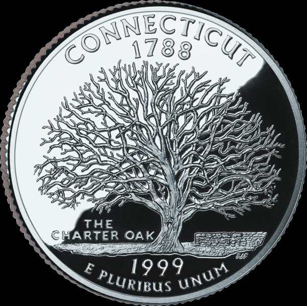 USA:  25 Centów / 1999 r. - Connecticut (nr 5)