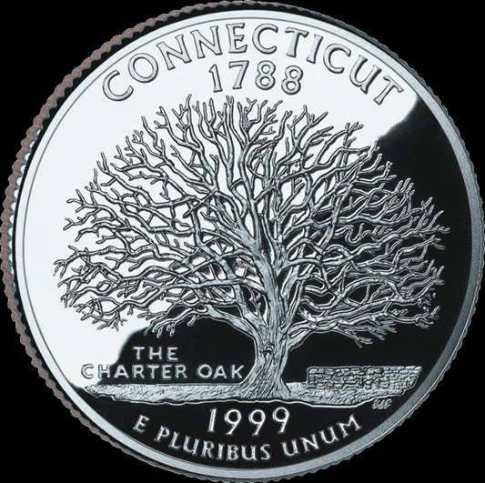 USA:  25 Centów / 1999 r. - Connecticut (nr 5)