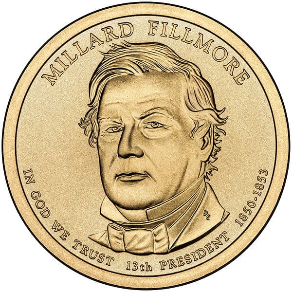 Prezydenci USA - 1$ / 2010 r. - 	Millard Fillmore  (nr 13)