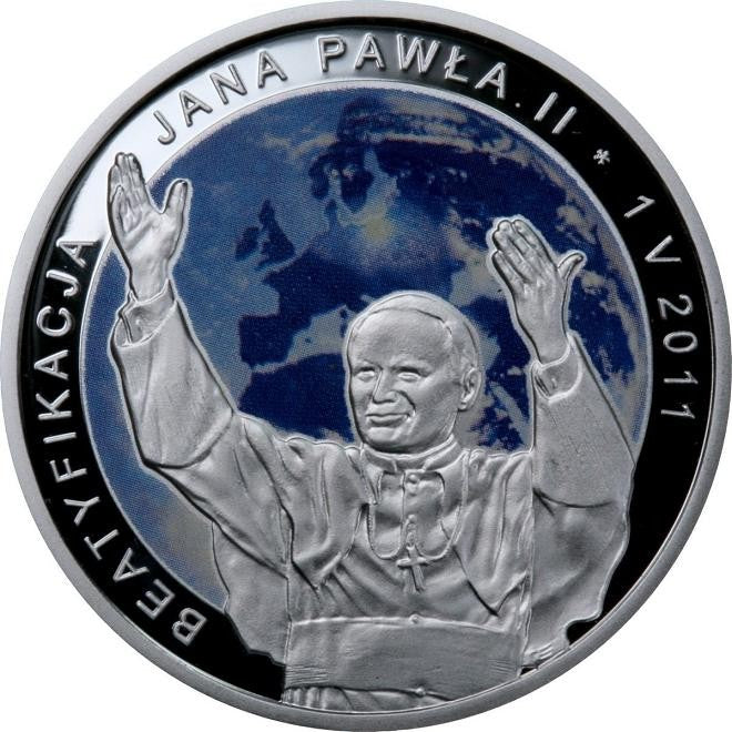 20 zł / 2011 r. - Beatyfikacja Jana Pawła II – 1 V 2011
