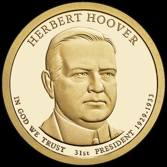 Prezydenci USA - 1$ / 2014 r. - 	Herbert Hoover (nr 31)