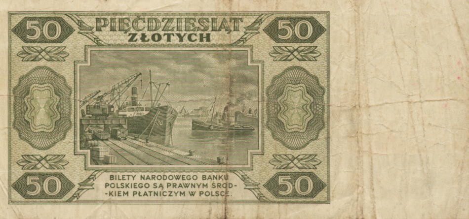 POLSKA  Banknot 50 zł / 1948 r. XX