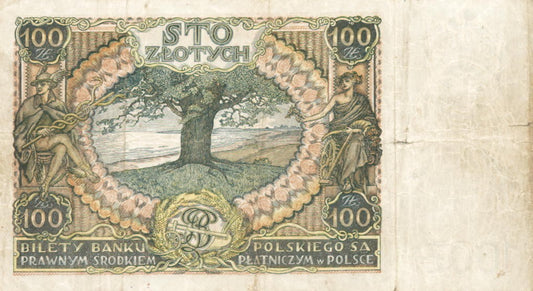 POLSKA  Banknot 100 zł / 1934 r. X.X. - seria C.A.