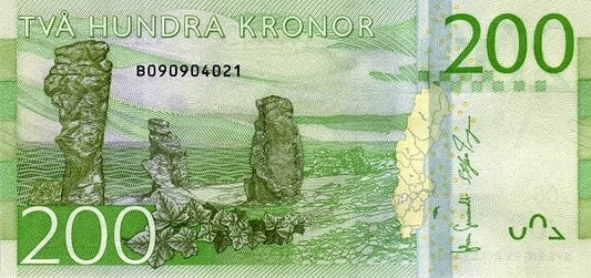 SZWECJA Banknot 200 Koron / 2015 r.