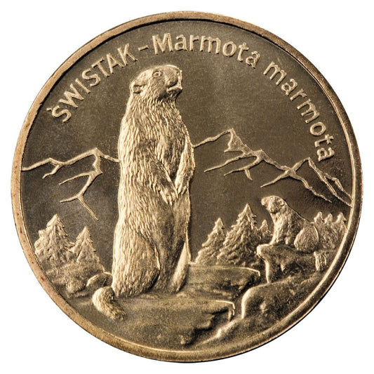 2 zł / 2006 r. - Świstak (łac. Marmota marmota)