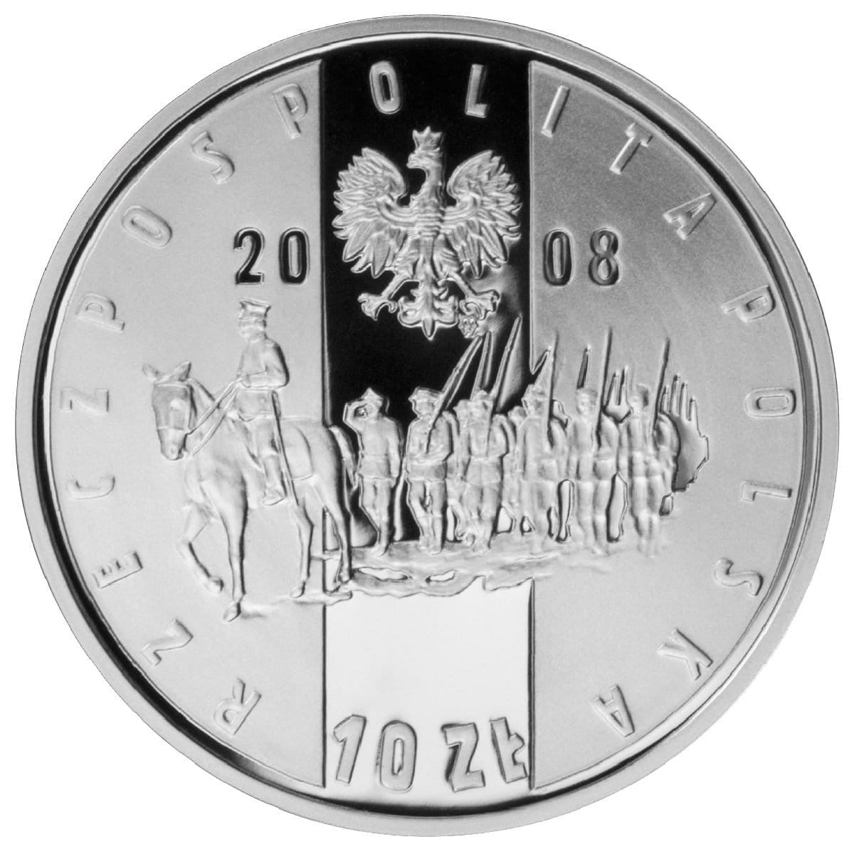10 zł / 2008 r. -  90. rocznica Powstania Wielkopolskiego / I. J. Paderewski
